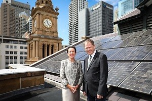 Lord Mayor Clover Moore - Ausgrid Head of Asset Investment Matthew Webb